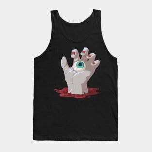 Hand from the grave holds an eye in the hand Tank Top